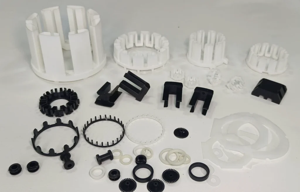 Representative range of custom molded motor plastic parts